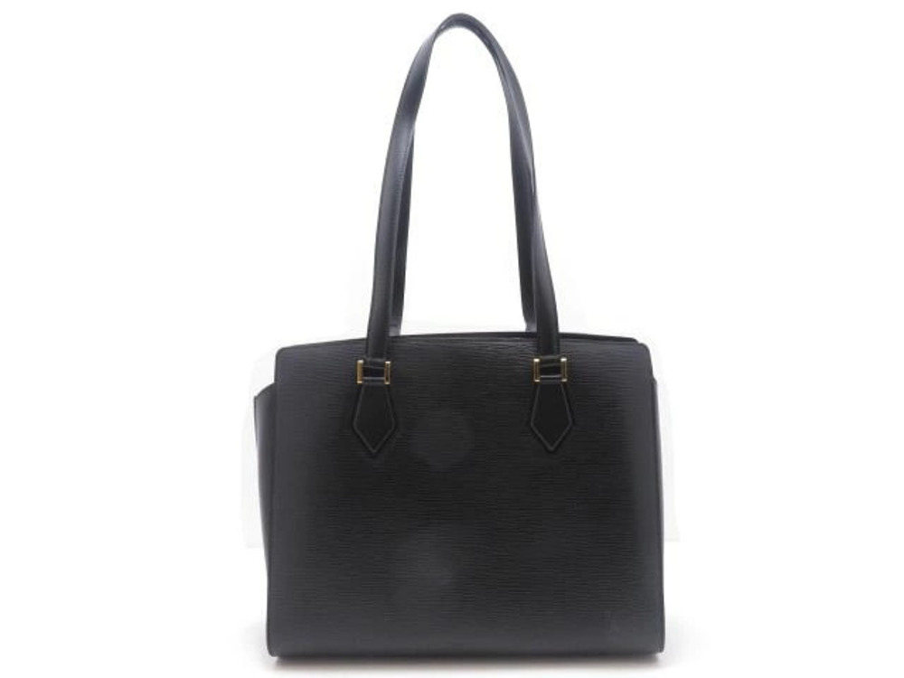 LOUIS VUITTON Duplex Epi Noir Black Bag Shoulder Leather Black